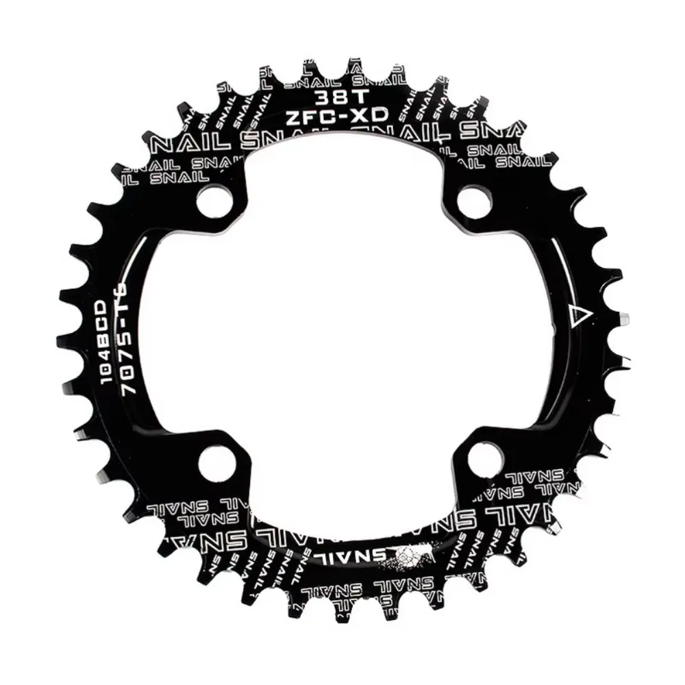 104BCD Bicycle Chainwheel Wide and Narrow Teeth Support 7-12 Speed System Chain Ring 32T 34T 36T 38T Round Disc Single Chainring