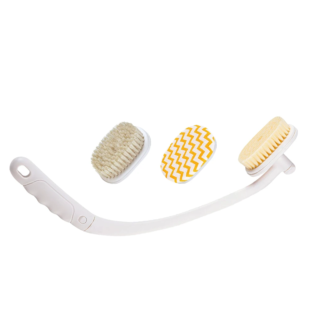 

1 set 1 Set Long Handle Bath Back Scrubber Brush Ergonomic Body Exfoliator Shower Brush For Women Men Elderly Curved Handle