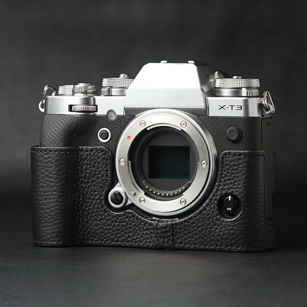 

Handmade Half Case Leash Camera Strap Leather Camera Half Case For Fujifilm X-T5 XT5 Case X-T3 XT3 Case Camera Genuine Leather