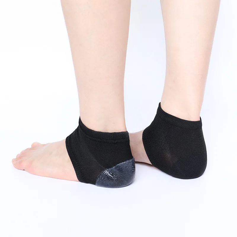2pc Heel Protector Sleeves Silicone Anti Crack Moisturizing Socks for Men Women Relieves Heel Pain Dry Skin Care Socks