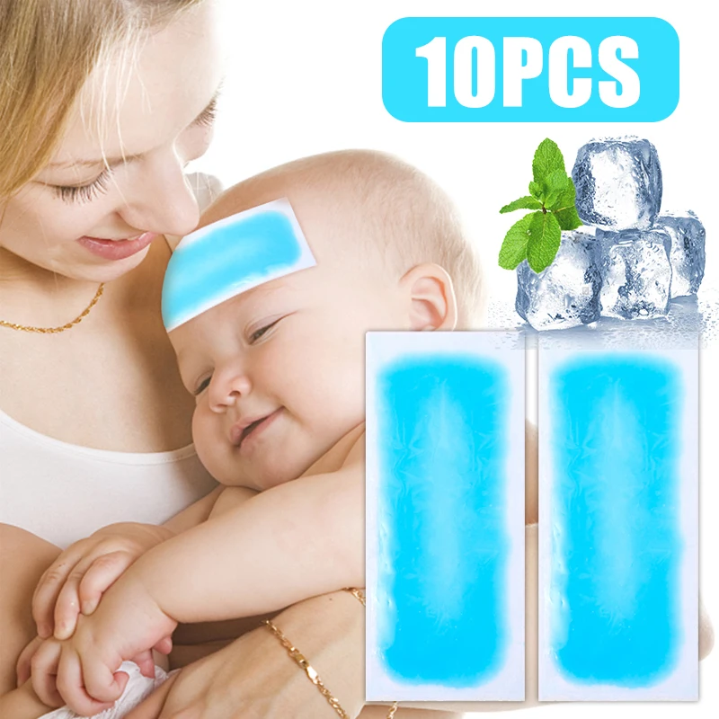 2-10Pcs Fever Cooling Patches Forehead Strips Ice Cooling Sheet for Baby Kids Children Adult Headache Pain Relieve Patch