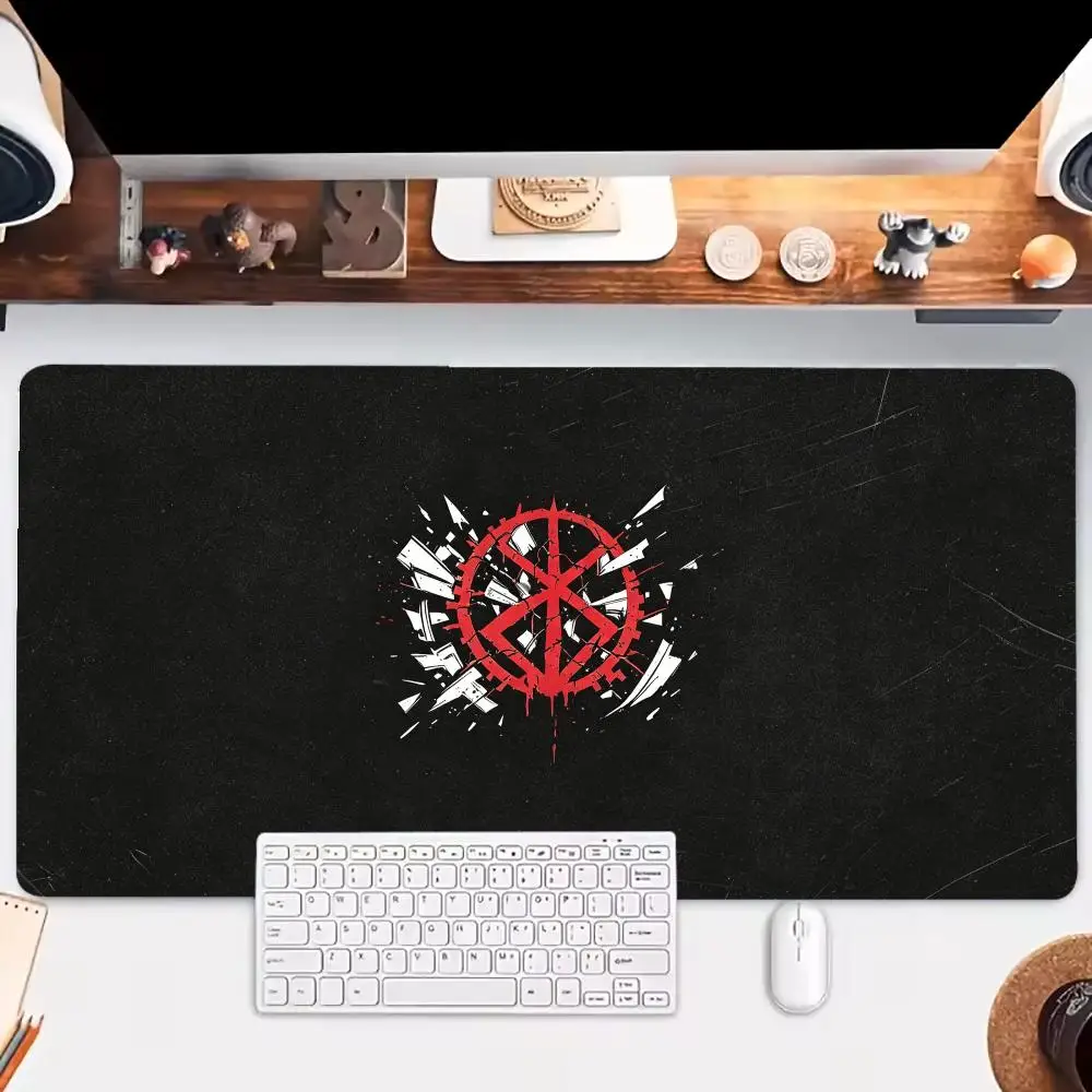 Playmat Mystical Red Circle Mark Mouse Pads Game Card Pad Non‑Slip Rubber Base For Bedroom Learning Desktop Gaming Setup