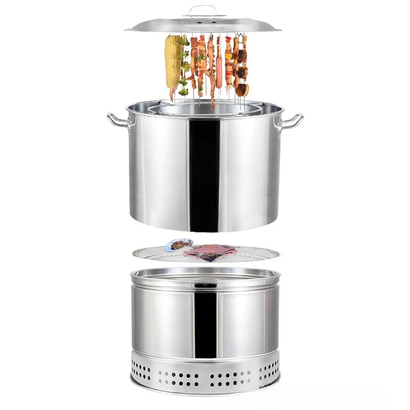 Hanging grill, barbecue grill, outdoor barbecue stove, skewer grill, merchant bacon, charcoal, outdoor roast duck, roast chicken