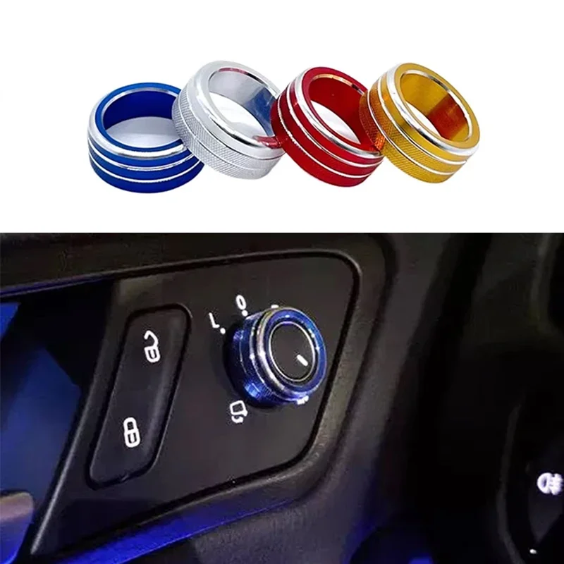 

Rearview Mirror Adjustment Knob Button Decorative Cover For VW Volkswagen POLO GTI Golf 4 5 6 7 8 Seat Ibiza 2018 2019 2021 2022