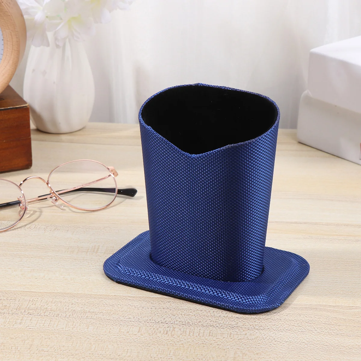 

2 Pcs Eyeglass St Holder Myopia Glasses Bracket Blue Desktop Decoration Brush Pot Office Mini Glasses Base Cloth Craft