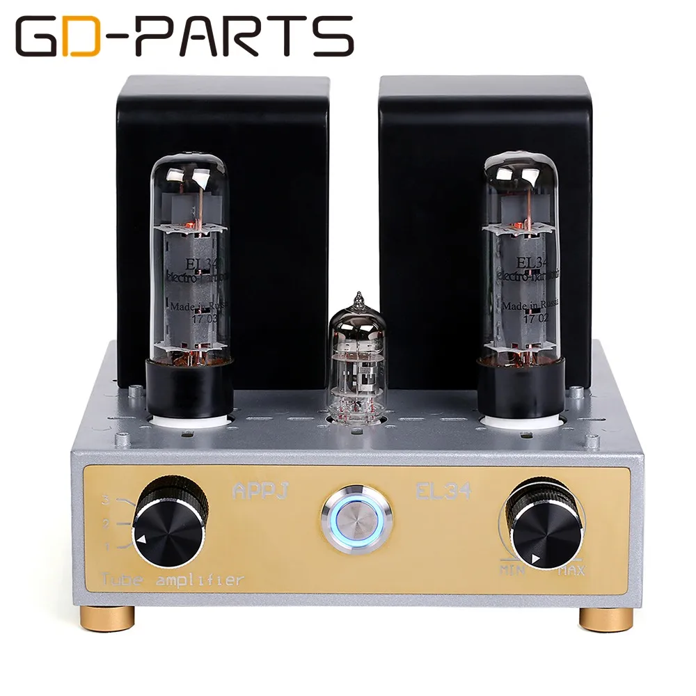 

New APPJ single-ended class A EL34 bile machine amplifier HIFI fever mini tube amplifier EH EL34 12AX7