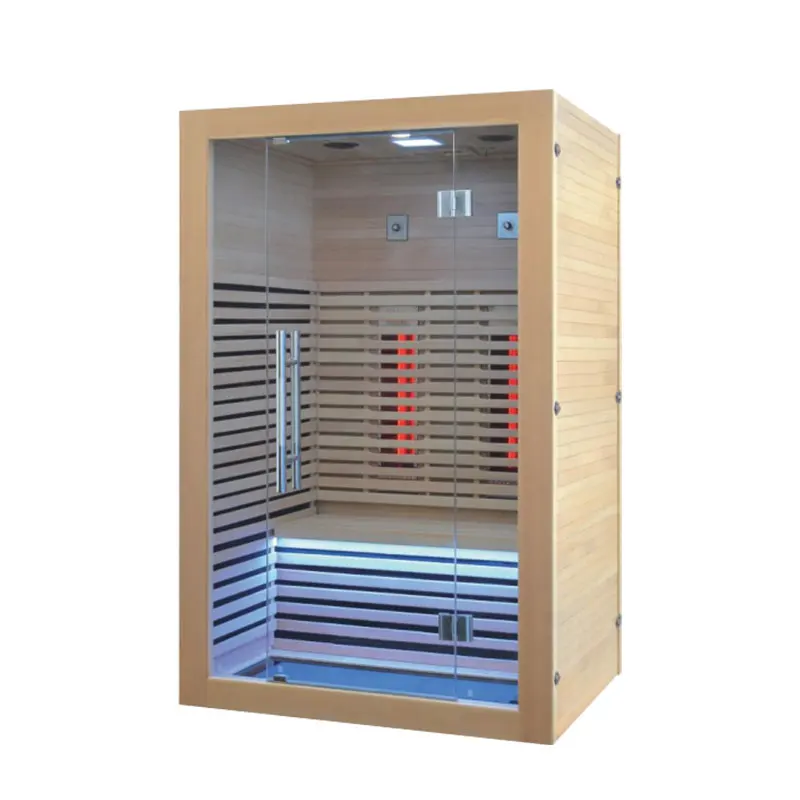 

In Stock Immediately Delivery Modern Design Red Cedar Sauna Room with Steam Function for Garden and Commercial Use
