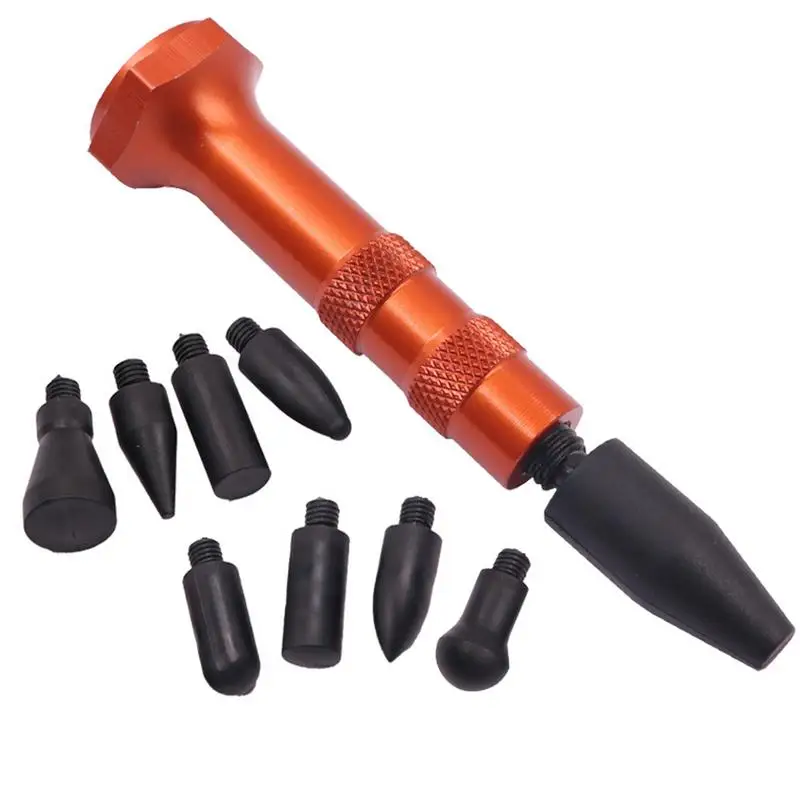 

Car Dent Repair Pen DIY Dent Repair Kit Metal Tap Down Pen With 9 Heads Tips Dent Removal Tools For Exterior Damage