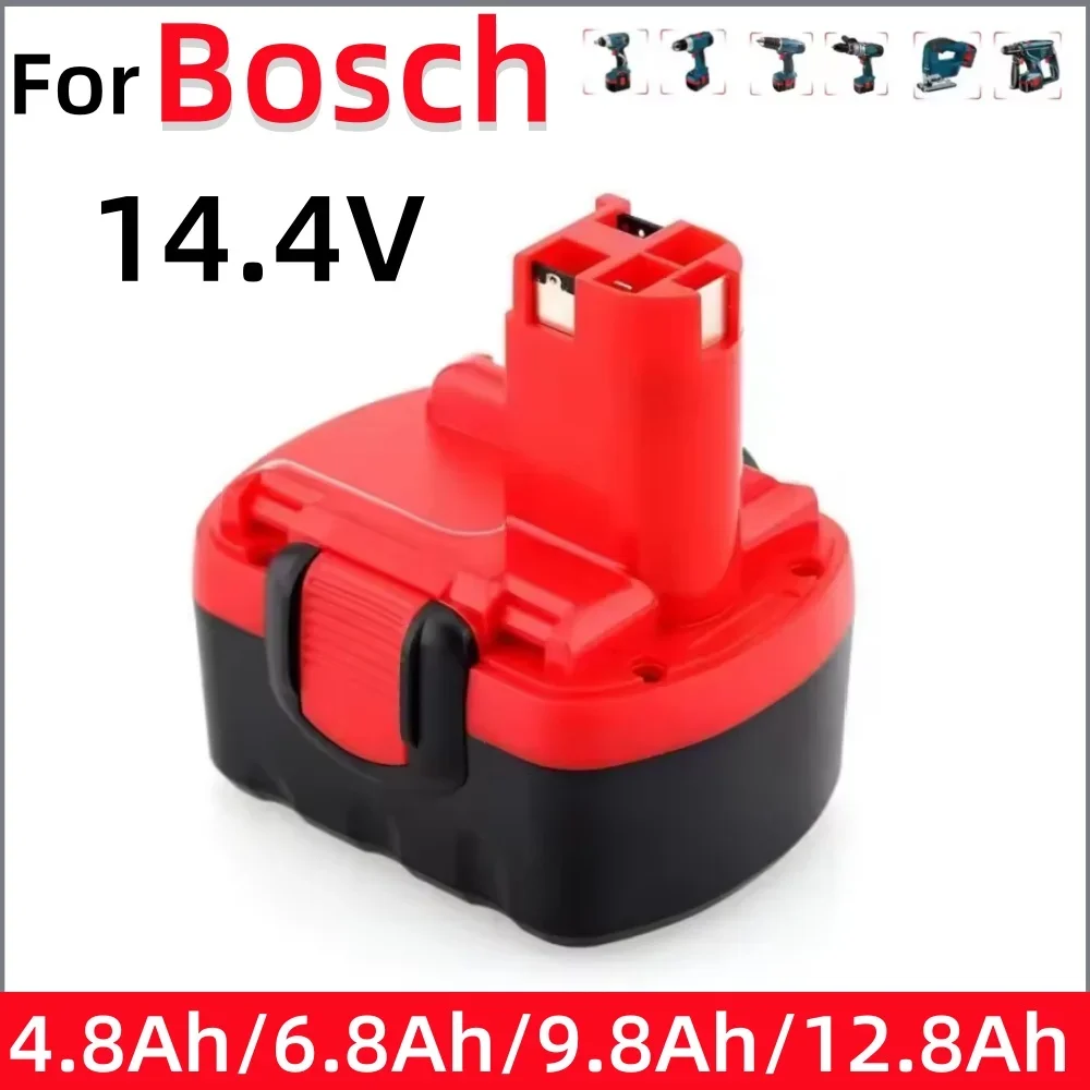 

9800mAh 6800mAh 4800mAh 14.4V Battery For BOSCH BAT038 BAT040 BAT140 BAT159 BAT041 GSR 2607335264 screwdriver battery