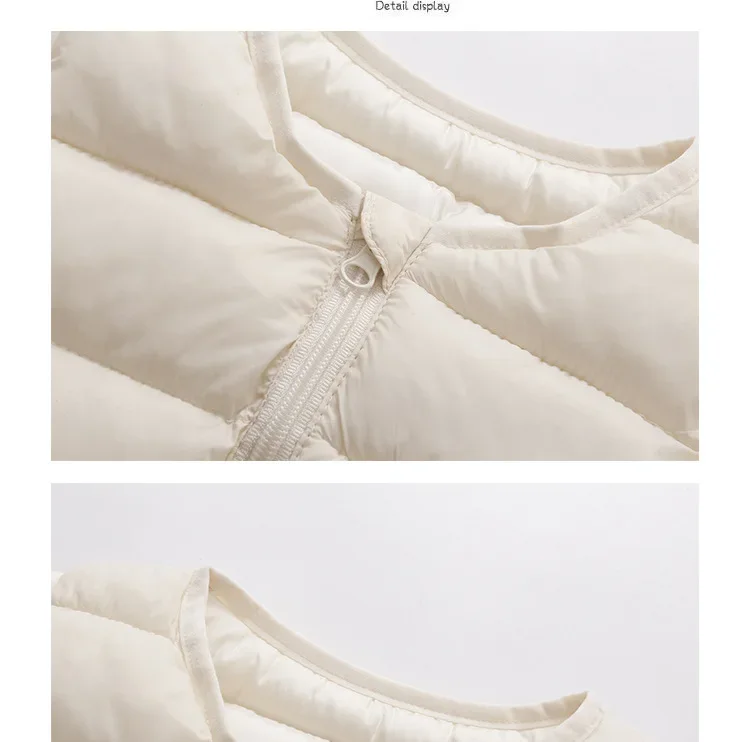 Leichte Baumwollweste für Babys, Herbst- und Wintermodell, warmes, ärmelloses Oberteil für Mädchen und Jungen, Freizeitweste für Kinder, ärmelloses, gefüttertes Innenfutter. – Detail 13