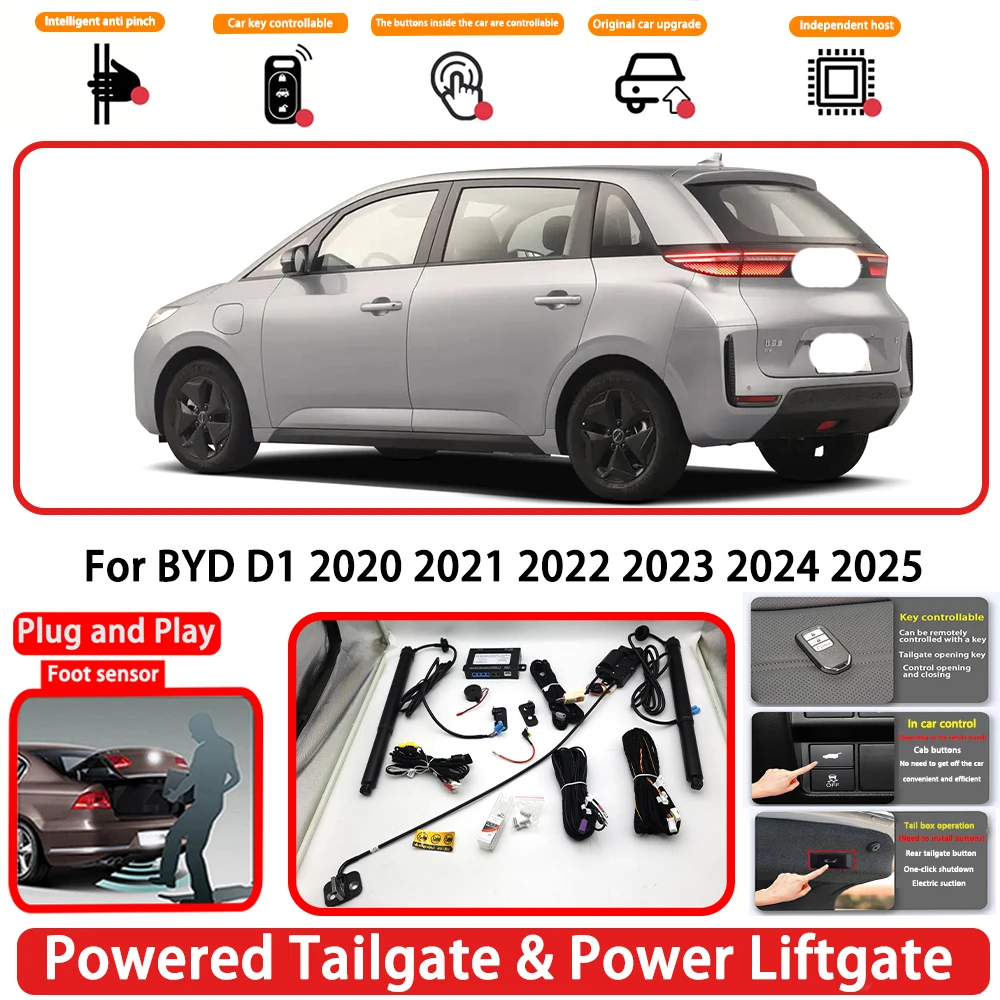 for BYD D1 2020 2021 2022 2023 2024 2025 OEM Plug and Play Auto Powered Tailgate Power Liftgate Rear Trunk Opener System