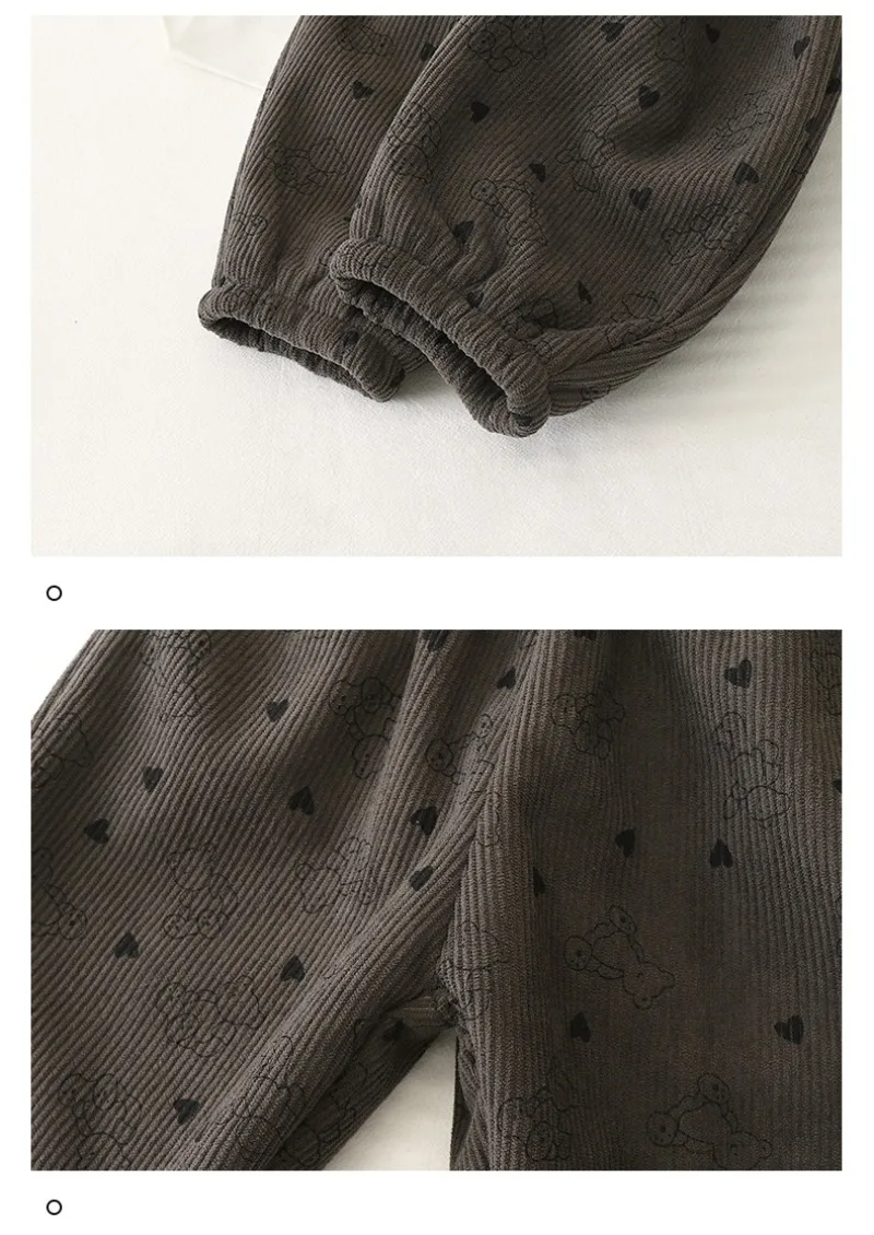 Bellbell Winterhose für Jungen, 2–10 Jahre, Kinderhose mit Blumenmuster, aus Fleece, locker geschnitten, mit elastischem Bund, für Kleinkinder und Babys. – Detail 10