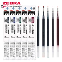 Recambios de bolígrafo de Gel japonés ZEBRA, JF-0,5 de Color Retro SARASA, prensa de gran capacidad de 0,5mm para papelería escolar JJ15 / JJ55 / JJ56, 10 Uds.