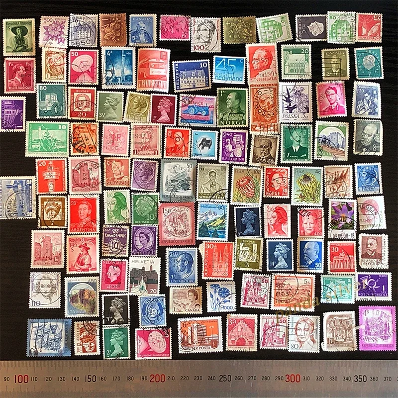 طوابع بريد مختلفة من العالم ، مجموعة مختلطة ، تستخدم مع علامة البريد ، مجموعة جيدة #3