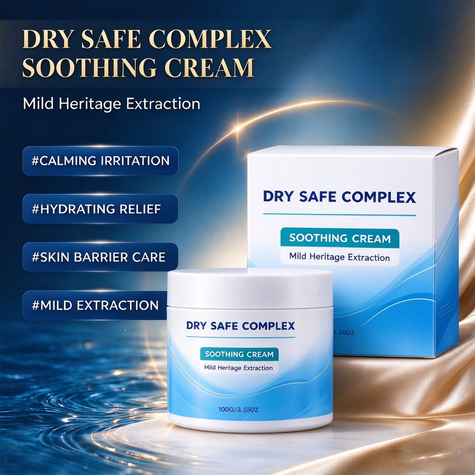 Soothing Cream Long Lasting Facial Moisturizing Cream Relieve Skin Tightness Soften Rough Flaky Skin Nourishing Daily Face Skin