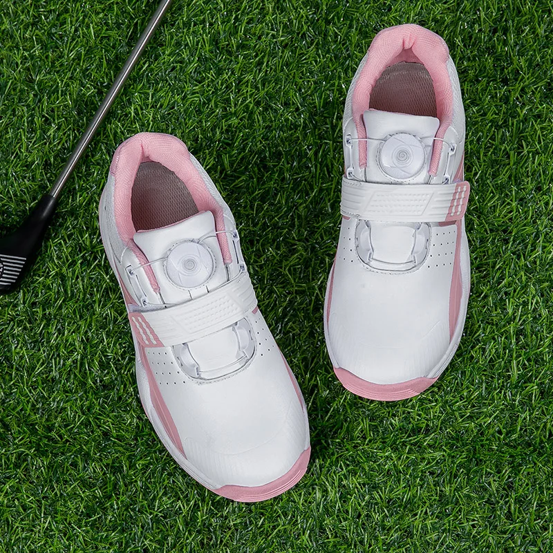 

Golf Shoes Waterproof Couple Golfer Sport Sneakers Women Pink Golf Professional Non Slip Golfing Shoes Outdoor Walking Footwear