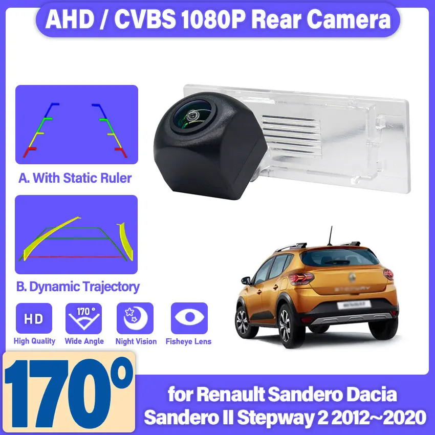 Rear View Camera for Renault Sandero Dacia Sandero II Stepway 2 2012~2020 Backup Reverse Camera License Plate Camera High Qualit