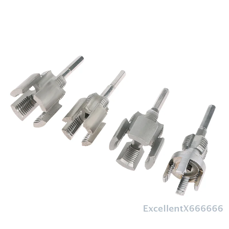 

Pipe Thread Cutting Tool Electric Drill Compatible PVC Pipe Inner Outer Hole Threads Opener PVC Thread Maker Tool 1/2" 3/4" Tool