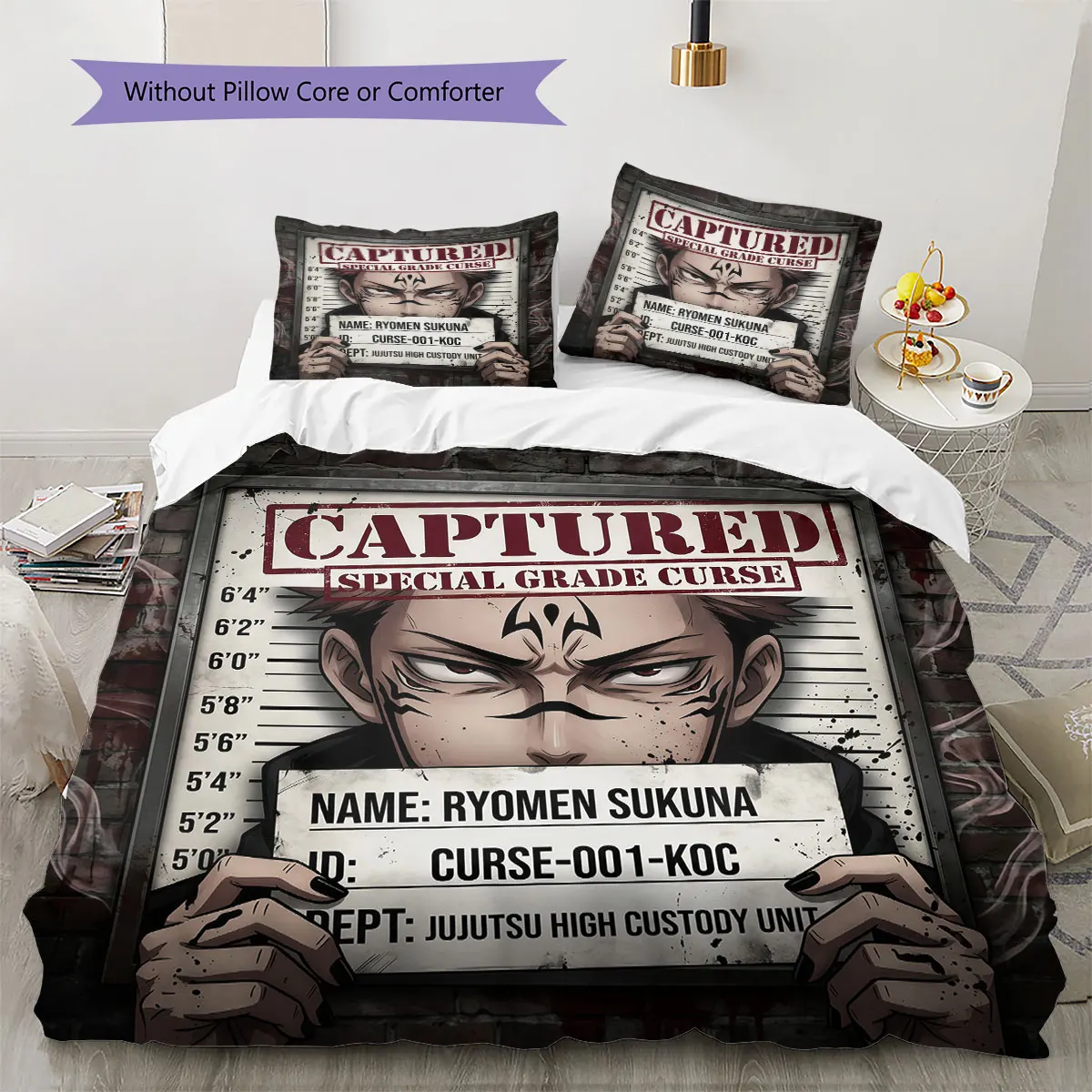 Jujutsu Kaisen Comfor Duvet Cover Kid's Bedding Set,Extra Large Size Holiday Gift Various Sizes Available -HE203