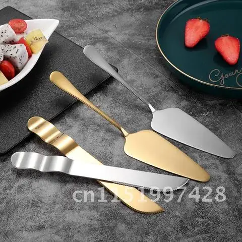 8pcs Stainless Steel Pastry Tools Wedding Cake Knife Set Fashion Rose Gold Pizza Knife Baking Tool Accessories