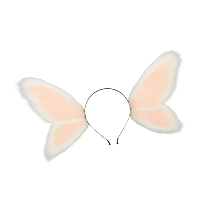 xxfd動物耳ヘッドバンドヘアバンドエルフ耳クリスマスハロウィーンのヘアアクセサリーコスプレパーティーバタフライヘッドバンド