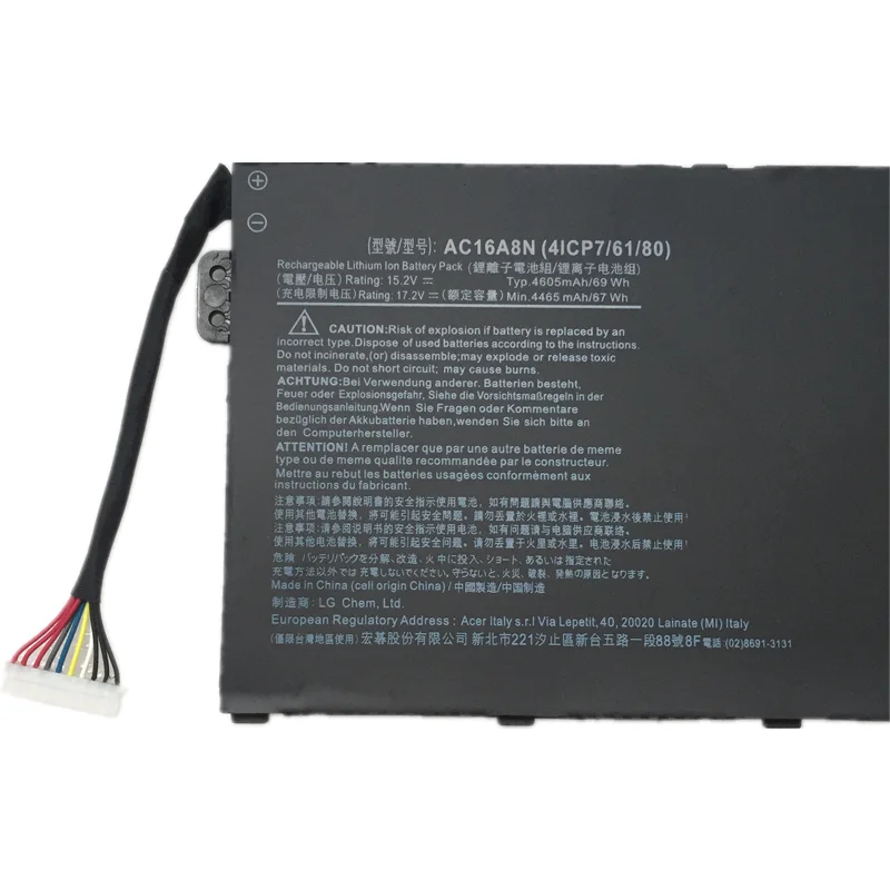 Original Laptop Battery For V15 VN7-593G V17 Nitro BE VN7-793G AC16A8N