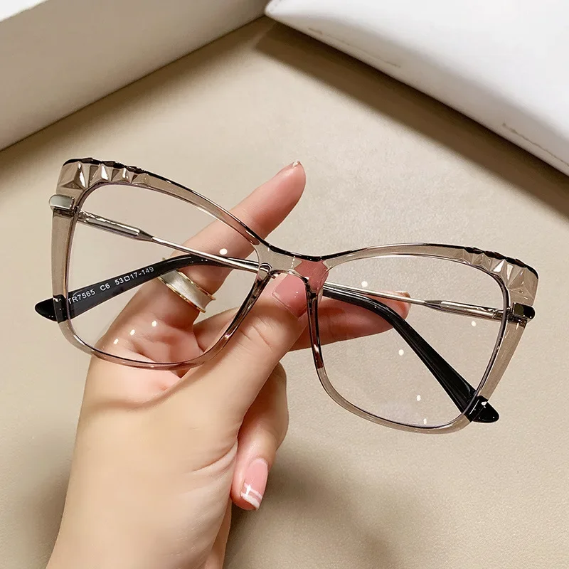 Women's Plastic Glasses, Titanium Optical Lenses, Fashion, Computer, Relaxing Eyes, Temperament