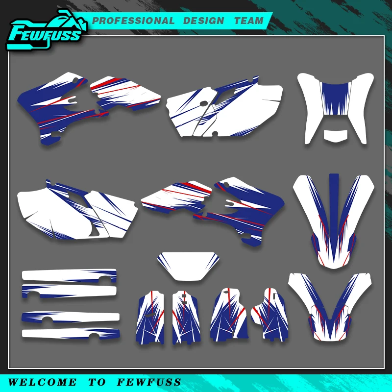 Fewfuss For YAMAHA WRF250 450 2003-2004, 2005-2006 Motorcycle Decals Stickers 03