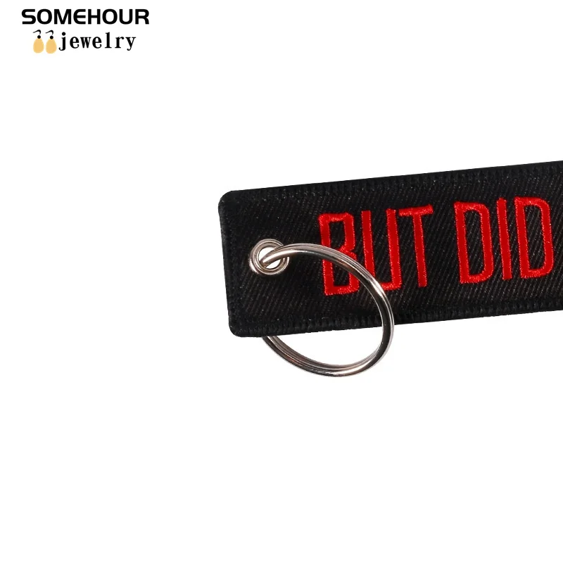 SOMEHOUR Ride To Live Or Die Embroidery Motorcycle Keychain For Cars Key Luggage Tag Fashion Hang Holder Jewelry Aviation Gifts