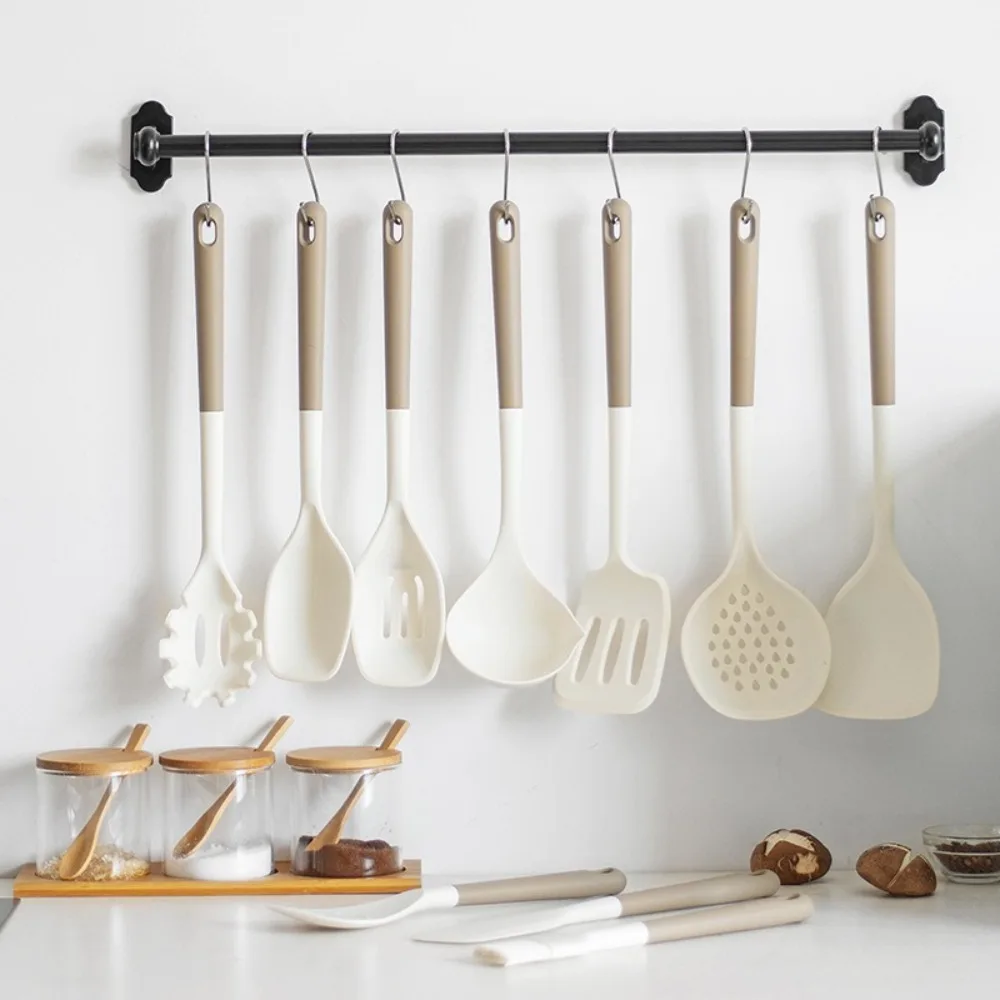 High Temperature Resistant Kitchen Utensil Set Non Stick kitchenware Cooking Spatula Scraper Silicone Slotted Turner