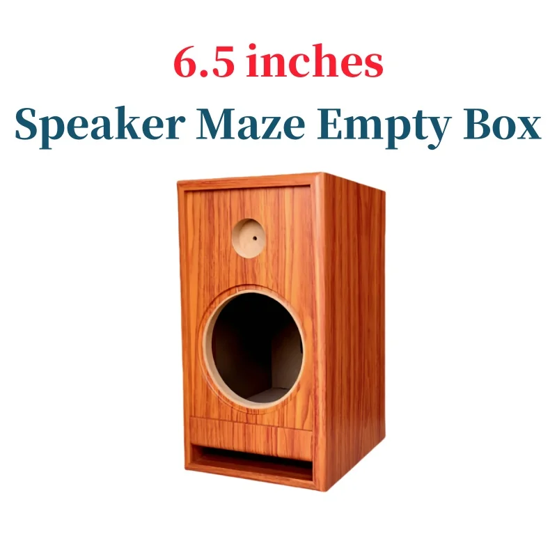 DIY Audio Modification,6.5-inch(146/168mm)Speaker Empty Box Body,Car/Home High Low Sound Speaker Maze Box,Wooden Speaker Housing