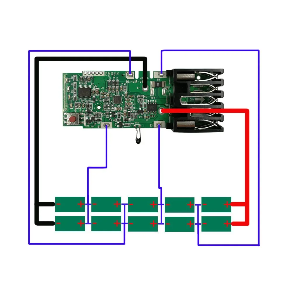 For Milwaukee M&18 18V PCB Power Tool Replacement Lithium Battery Protection Circuit Board for Milwaukee Batteries