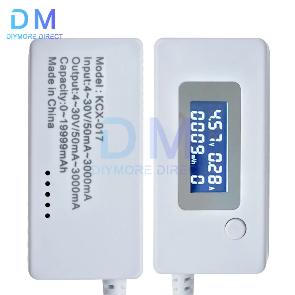 LCD Backlight USB Current Voltage Charging Capacity Tester Meter Charger Doctor Voltmeter Ammeter Monitor Detector Mobile Phone