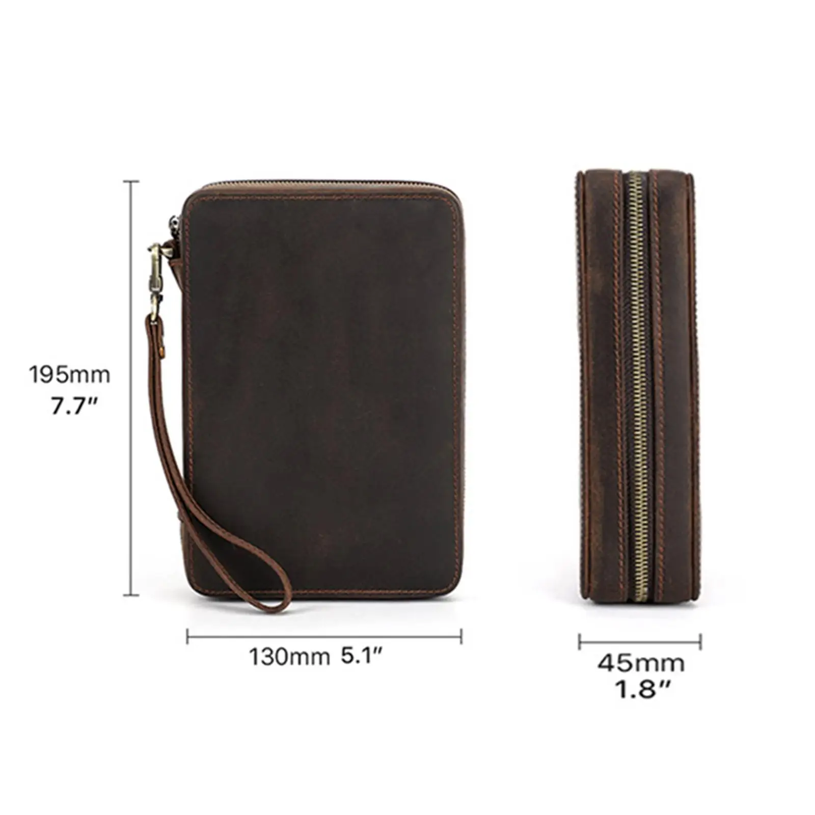 Watch Band Storage Box Watch Band Organizer with Zipper Multiuse Watch Straps Carrying Case