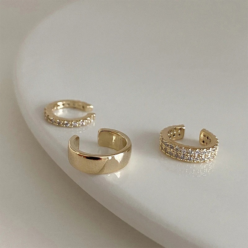 Delicate Zircon Cute Clip Earrings Female Buckle Ear Cuff No Piercings Fake Cartilage Ear for Women Fashion Jewelry image 4
