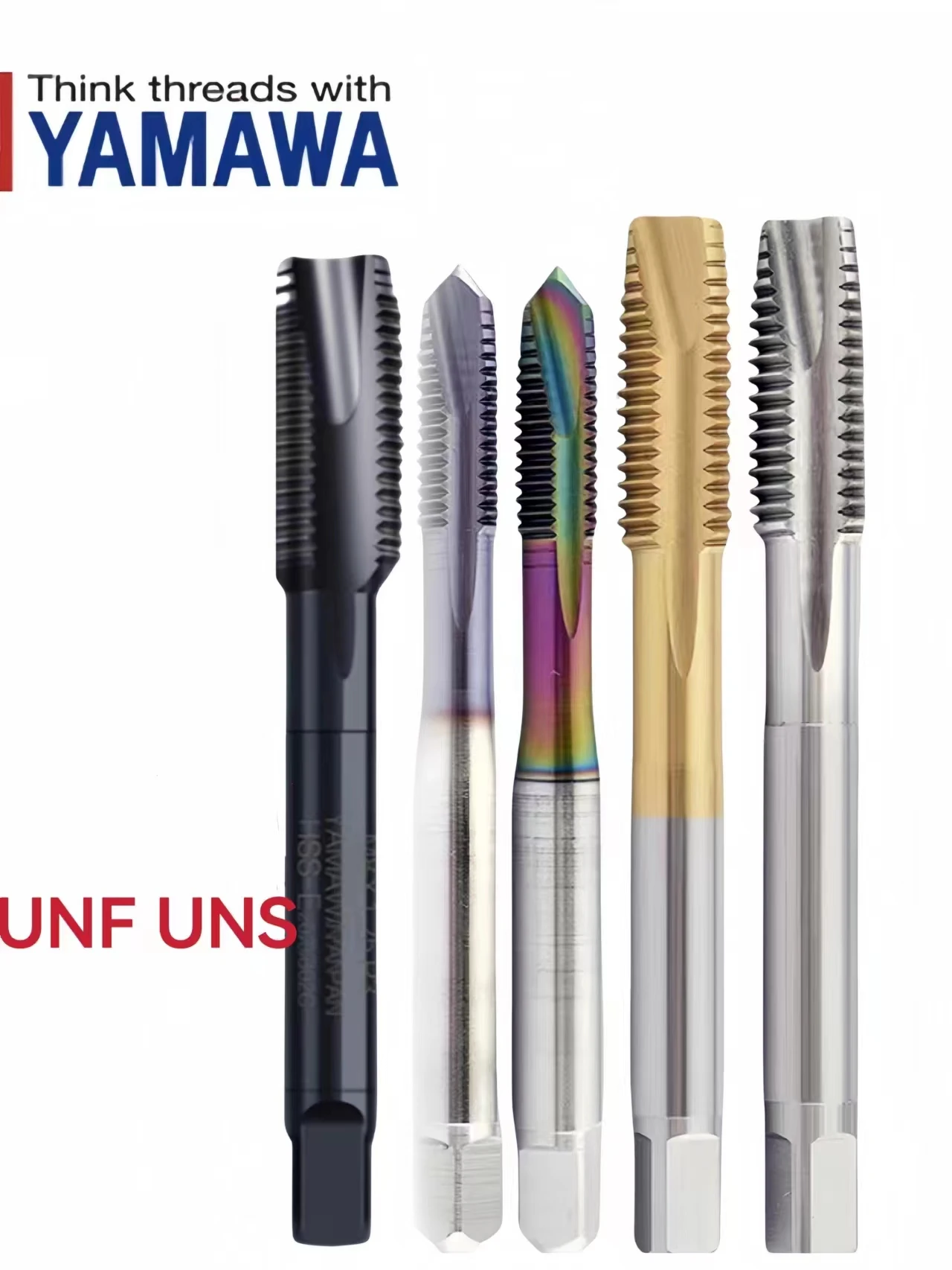 

1PCS YAMAWA American Spiral Pointed Tap UNS UNF 0-80 2-56 3/16-32 10-32 1/4 3/16 12-32 5-44 4-48 8-36 Fine Taps