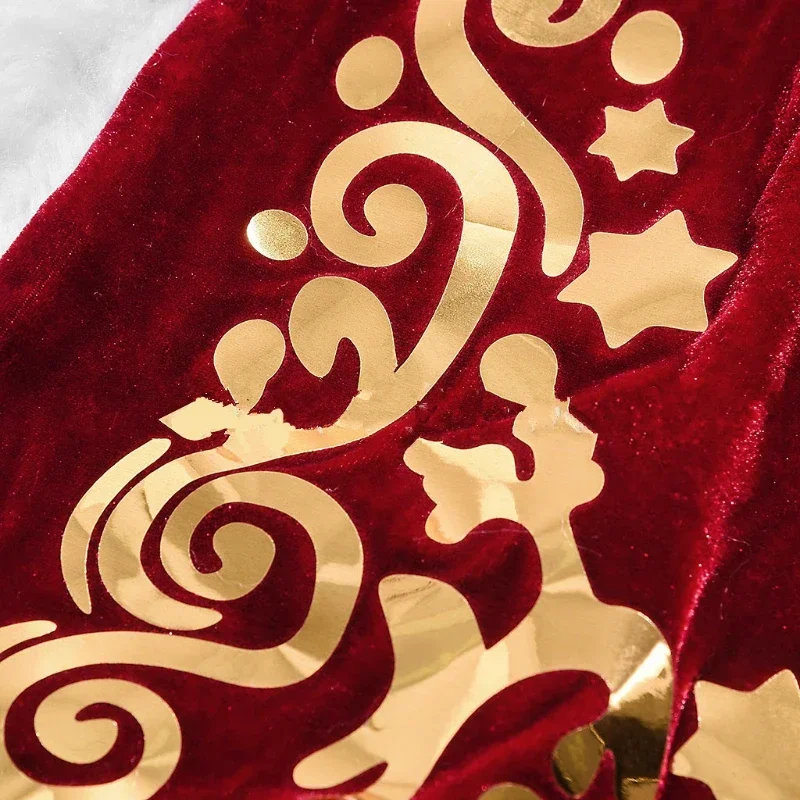 Vestido rojo clásico de lujo para mujer, disfraz de Papá Noel para fiesta de Navidad, disfraz de actuación MN3