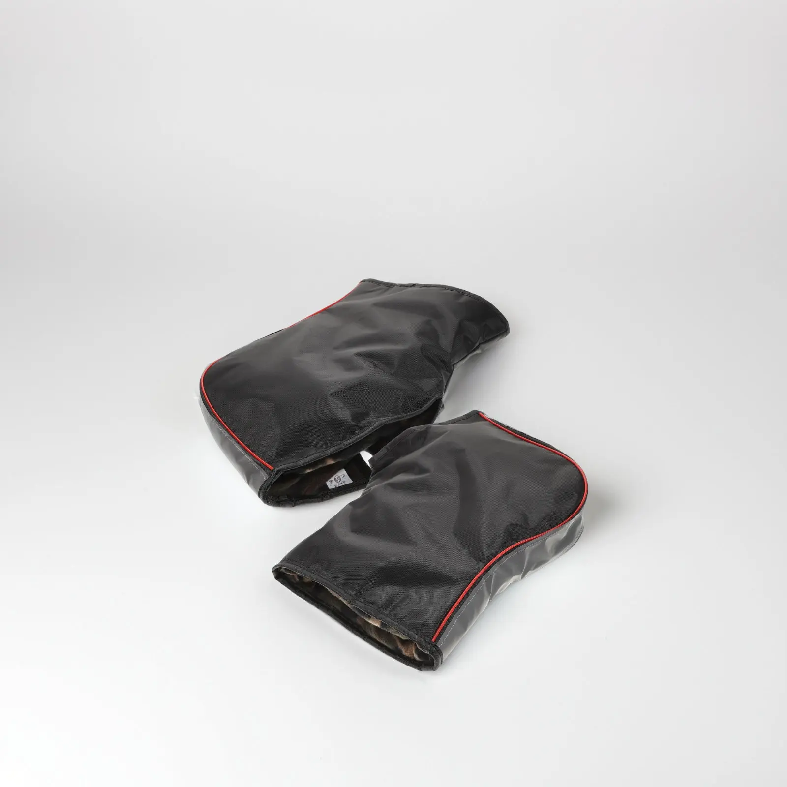 1 paire de gants de moto élégants pour l'hiver, chauffe-guidon, design réfléchissant de sécurité pour motoneige, VTT, temps froid