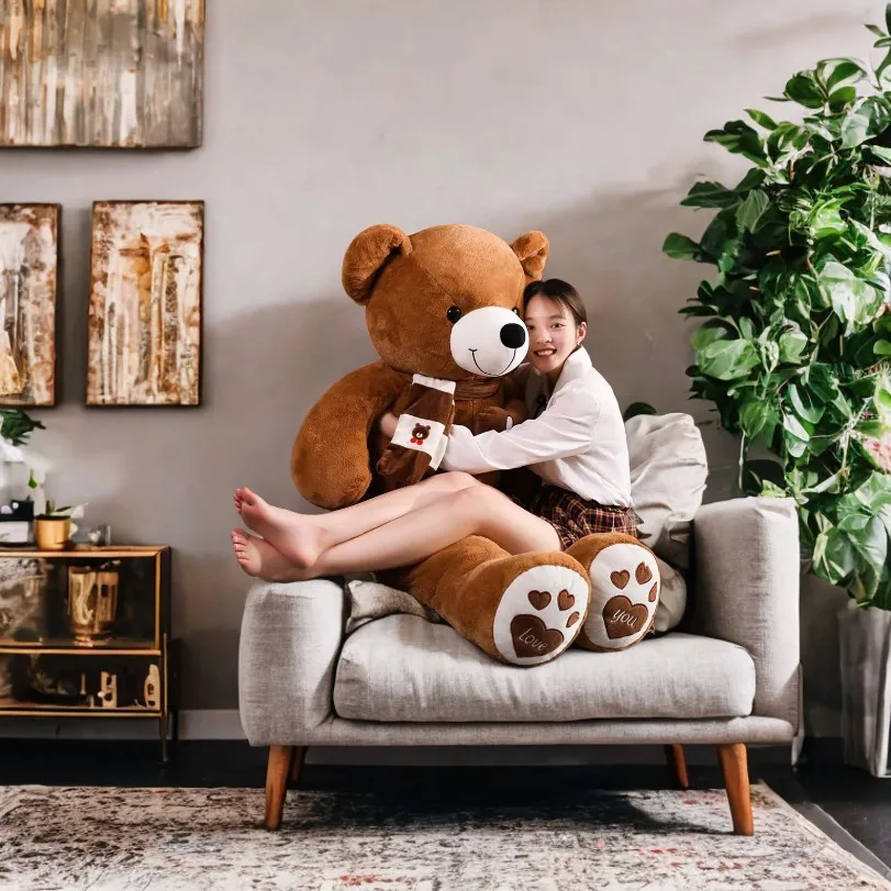 

High Quality 4 Colors Teddy Bear With Scarf Stuffed Animals Bear Plush Toys Doll Pillow Kids Lovers Birthday Baby Gift