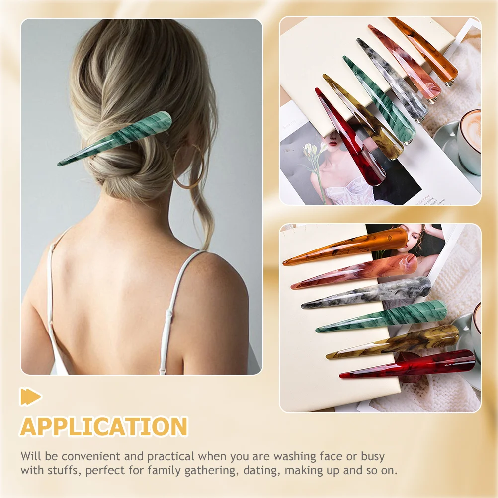 

6Pcs Billed Hair Clips Long Alligator Clips for Women Styling Sectioning Durable Practical Hair Barrettes