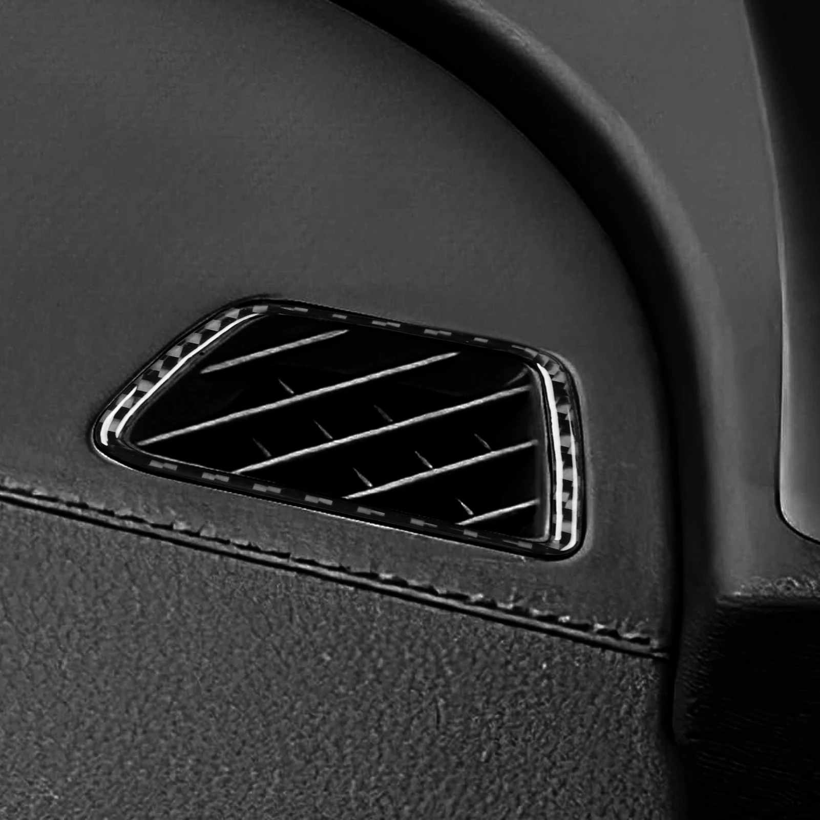 For Kia Sportage NQ5 2022-2025 Carbon Fiber Dashboard defrost air outlet panel Car Accessories Interior Decorative Stickers