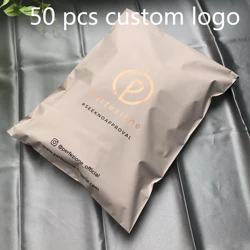 Bolsa de plástico con logotipo personalizado para ropa, ropa con estampado de logotipo de rosa, envío de poliéster