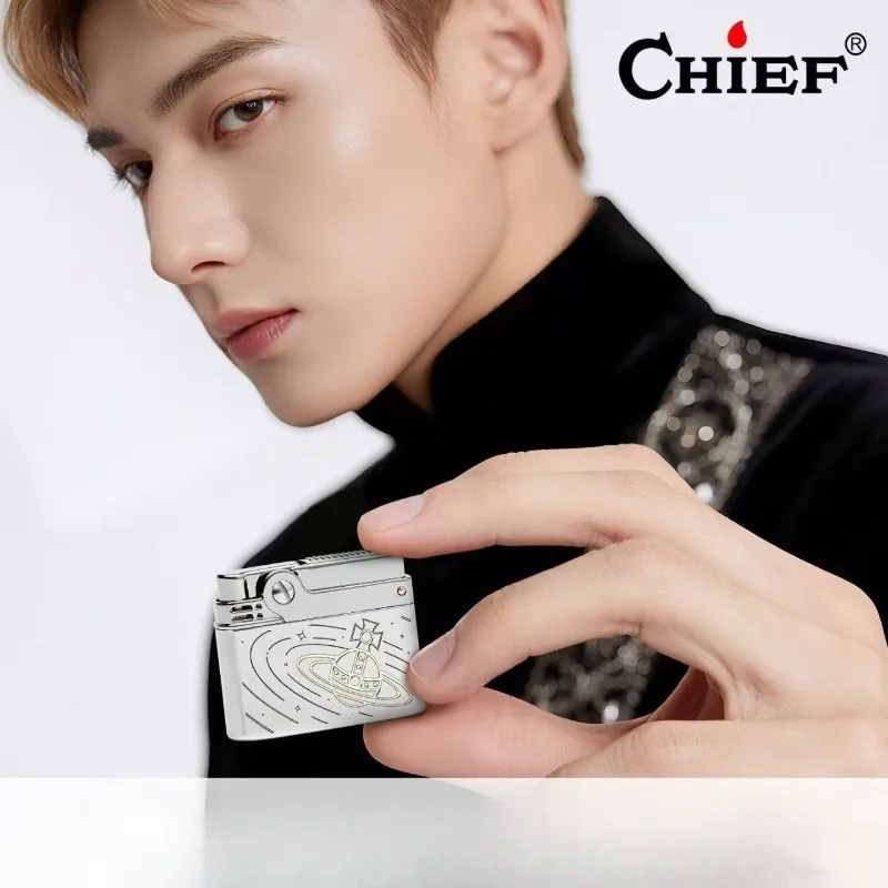Chief Kerosenes Lighter Creative Kowtow Old-fashioned One-touch Ignition Retro High-end Personalized Men's Gift Trend