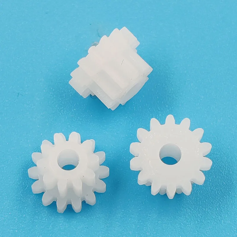 14102B 0.5M Double Plastic Gear 8MM Diameter 14 Teeth + 10 Teeth Double-layer Pinion Toy Accessories 14+10T 10pcs/lot