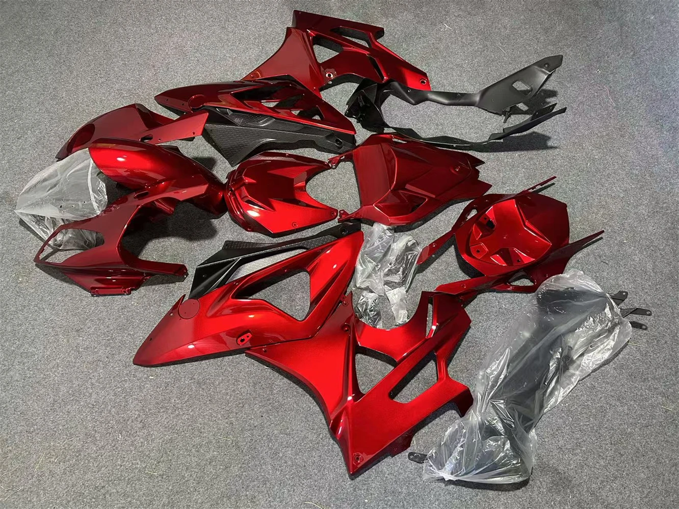 Moke moto Motorcycle Fairings Kit Fit For S1000rr 2009 2010 2011 2012 2013 2014 Bodywork Metallic Candy Red