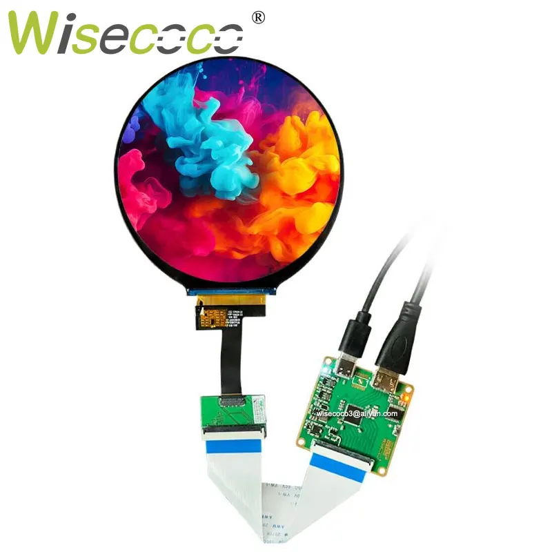 4 Inch 720x720 Circular Screen Digital Signage Smart Home Raspberry Pi Round LCD Display MIPI Driver Board