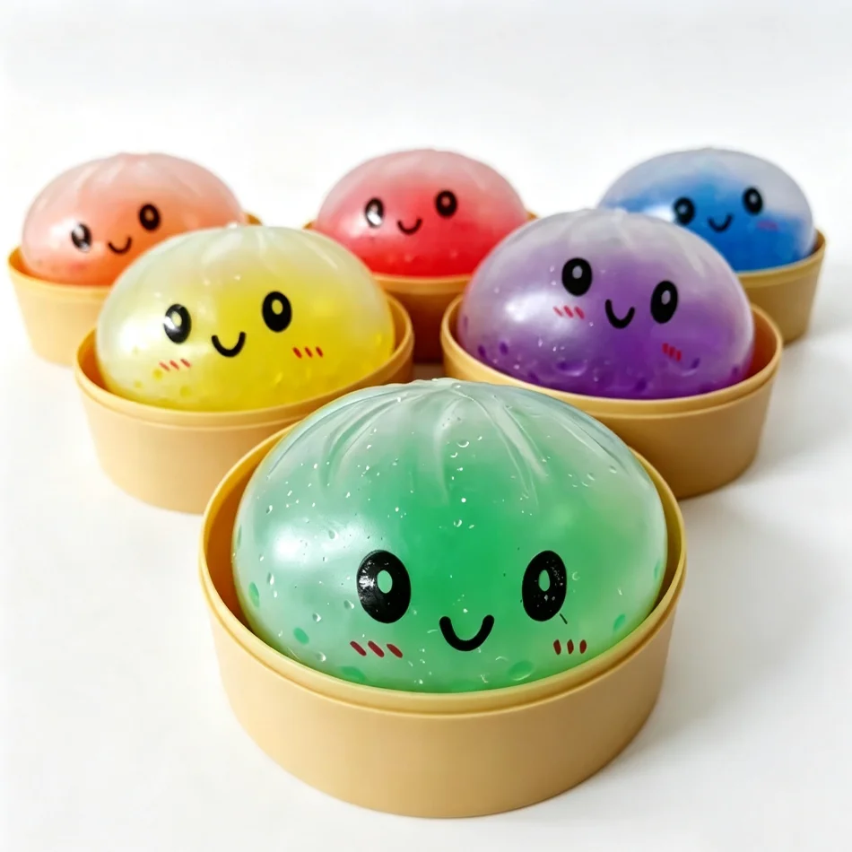 New Arrival Colorful Simulated Dumpling Squishy Blind Box - Slow Rising Stress Relief Fidget Toy Anxiety Reliever Gift