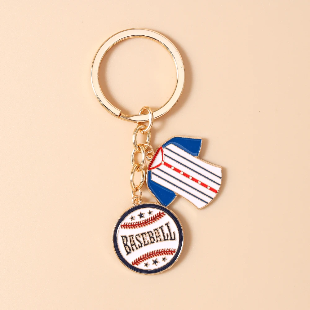 Aihua Niedlicher 'I Love Baseball' Schlüsselanhänger für Frauen Baseball-Handschuh Hut Schlüsselring Handtaschenanhänger Schmuck Geschenke Schmuckstücke – Detail 8