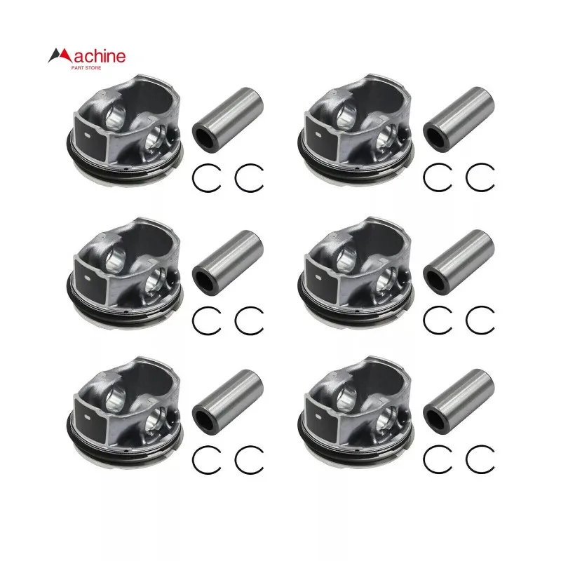 

6Pcs Engine Piston With Rings For AJ126 3.0T V6 Land Rover Range L494 L560 Discovery LR4 LR5 L319 L462