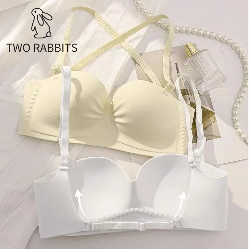 

2025 Summer U-Back Push-Up Bra - Thin Seamless Bralette for Small Bust with Lift Enhancement & Fashionable Backless Design